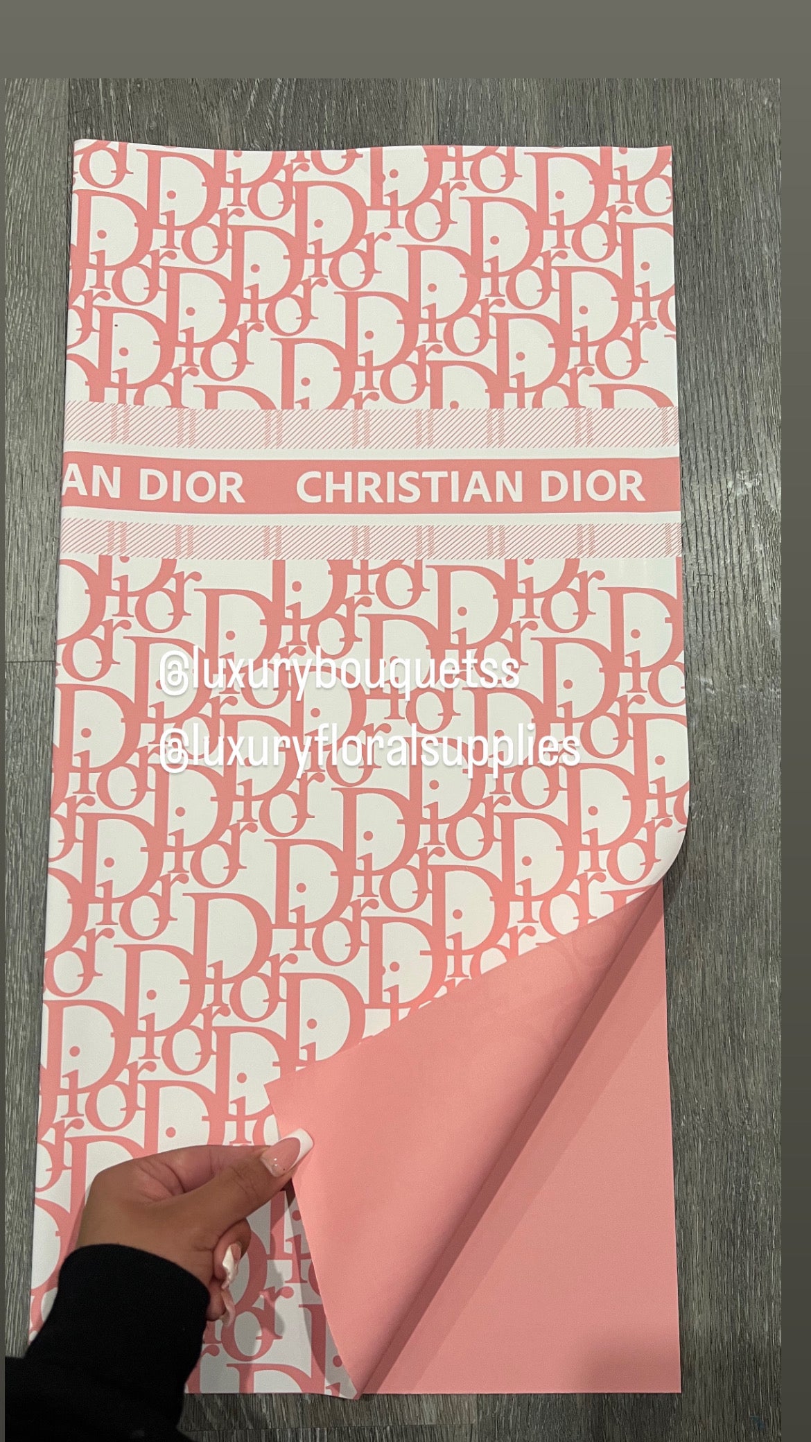 Pink CD wrapping paper