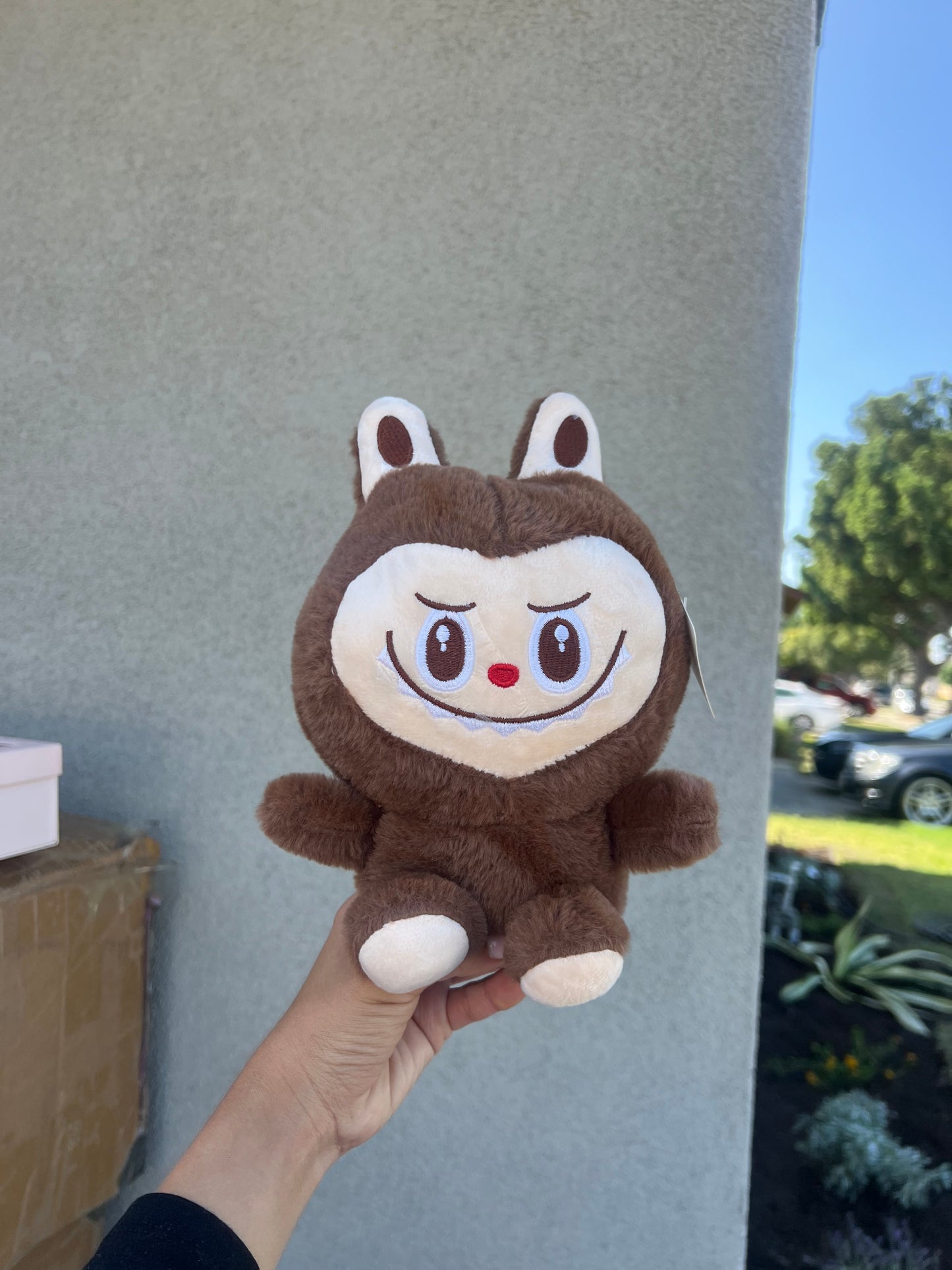 Labubu brown plush
