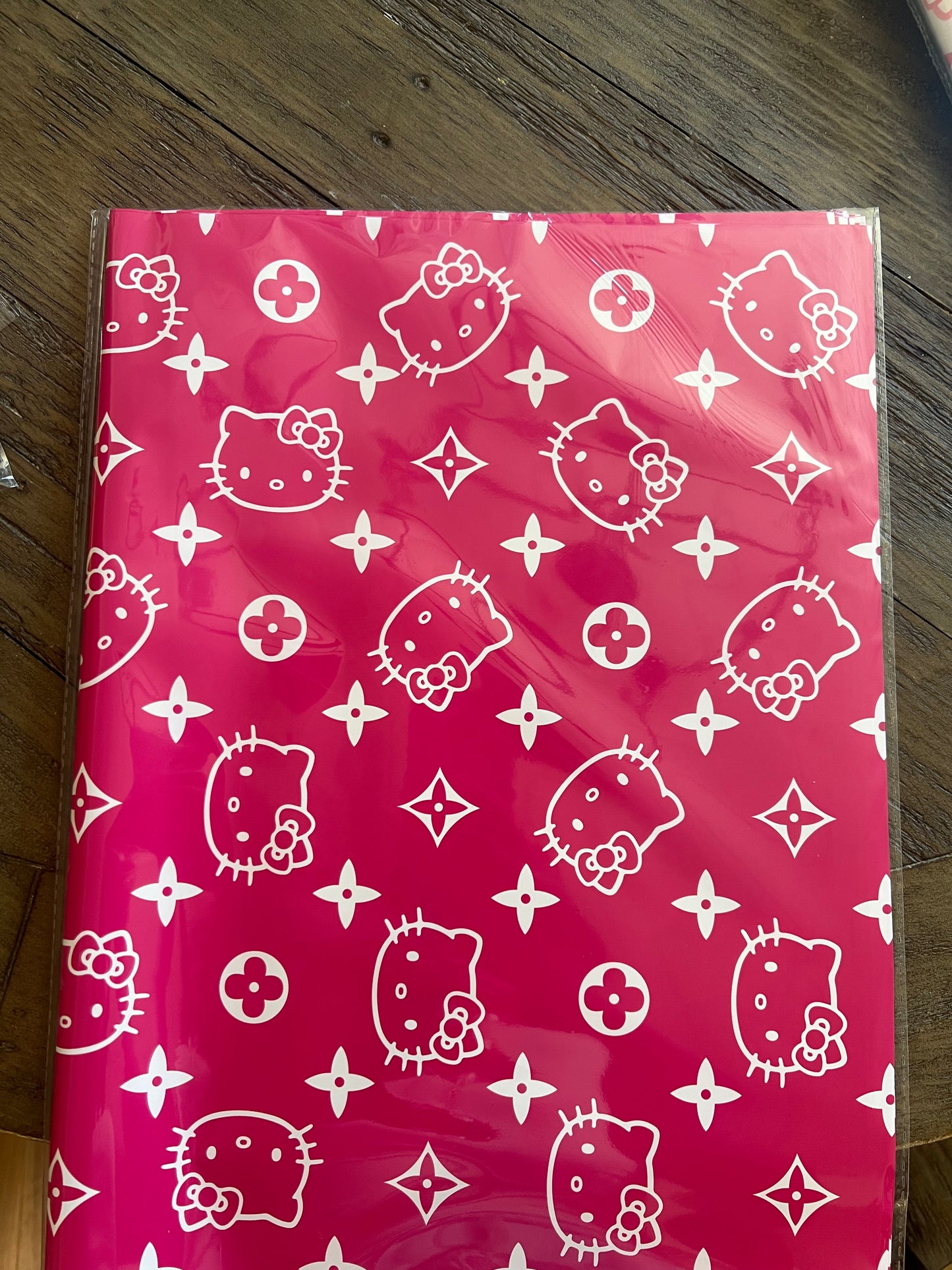 Hot pink hello kitty paper