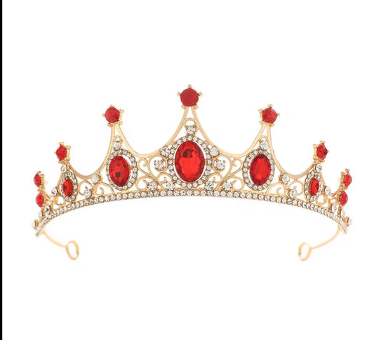 Red princess tiara