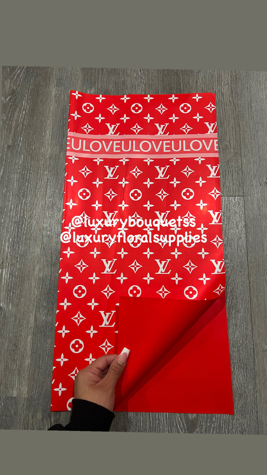 Red lv print