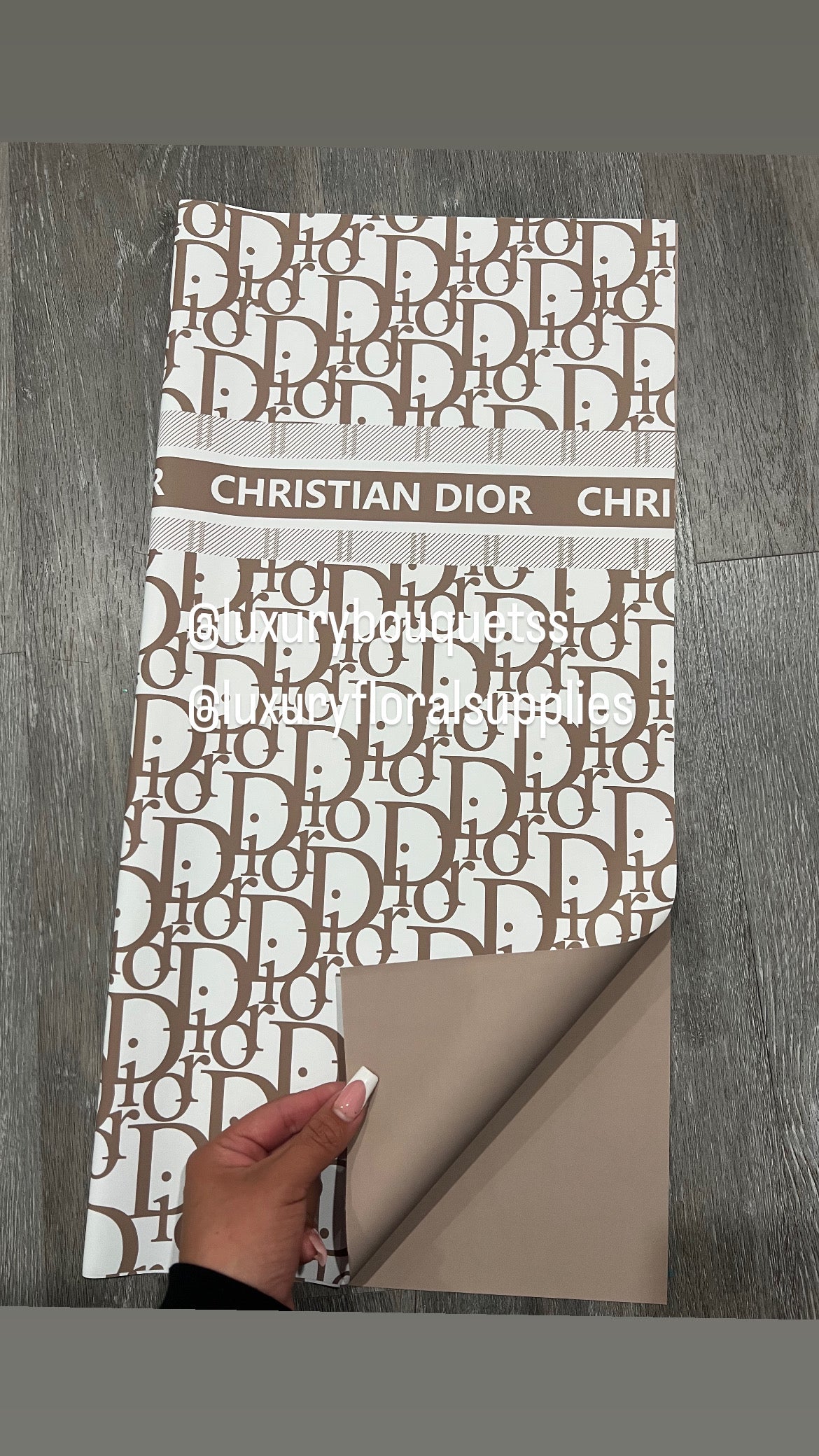 Beige CD wrapping paper