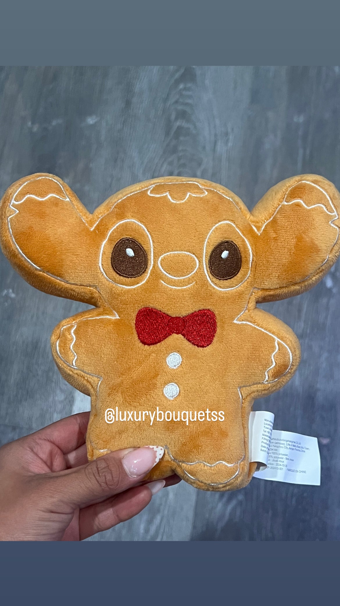 Stitch gingerbread plushy