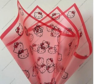 Red transparent hello kitty