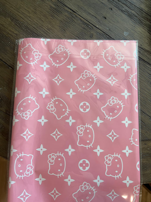 Pink hello kitty wrapping paper