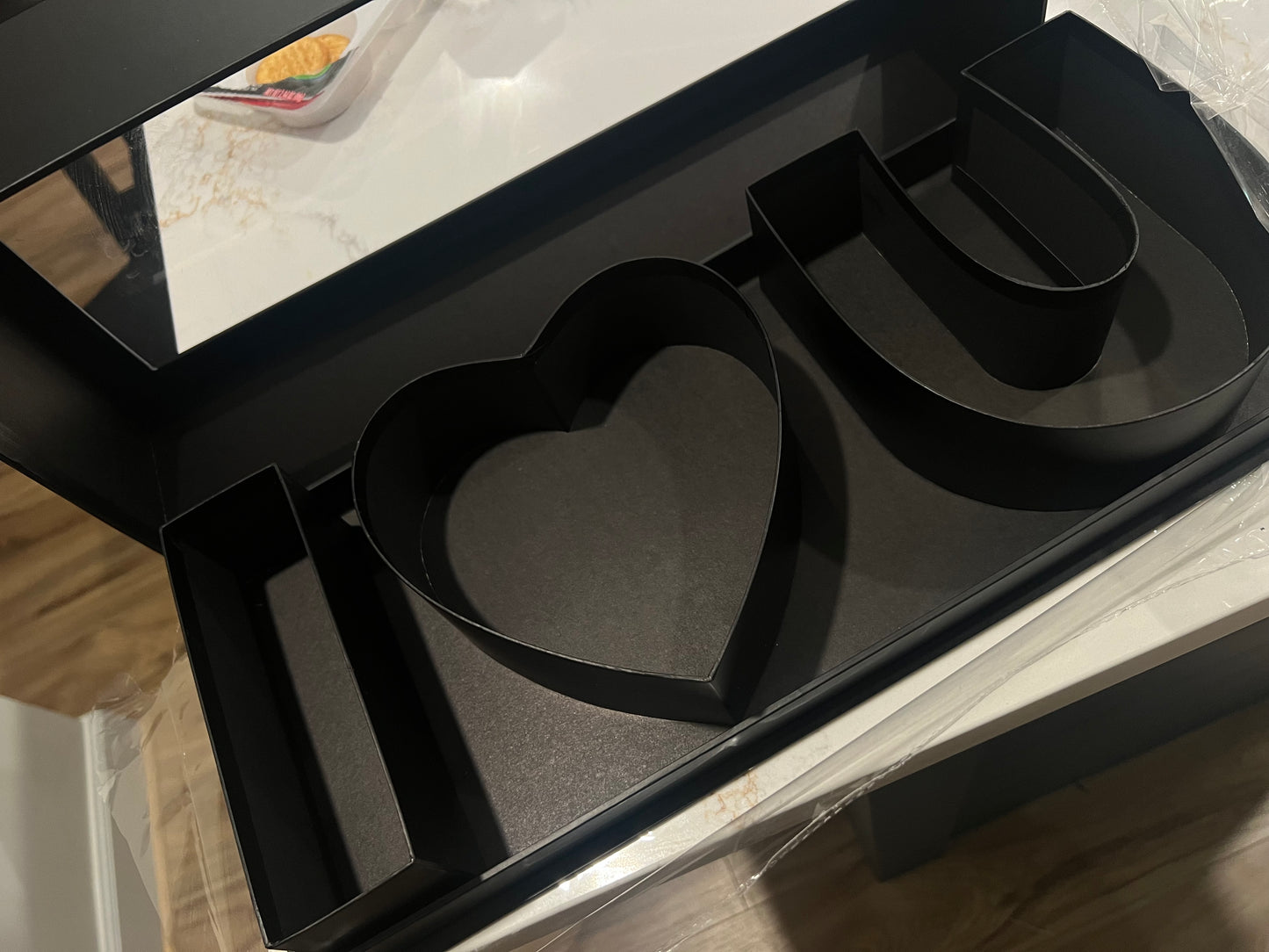 Black I love you box
