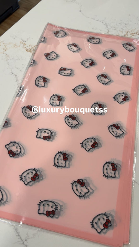 Pink transparent hello kitty