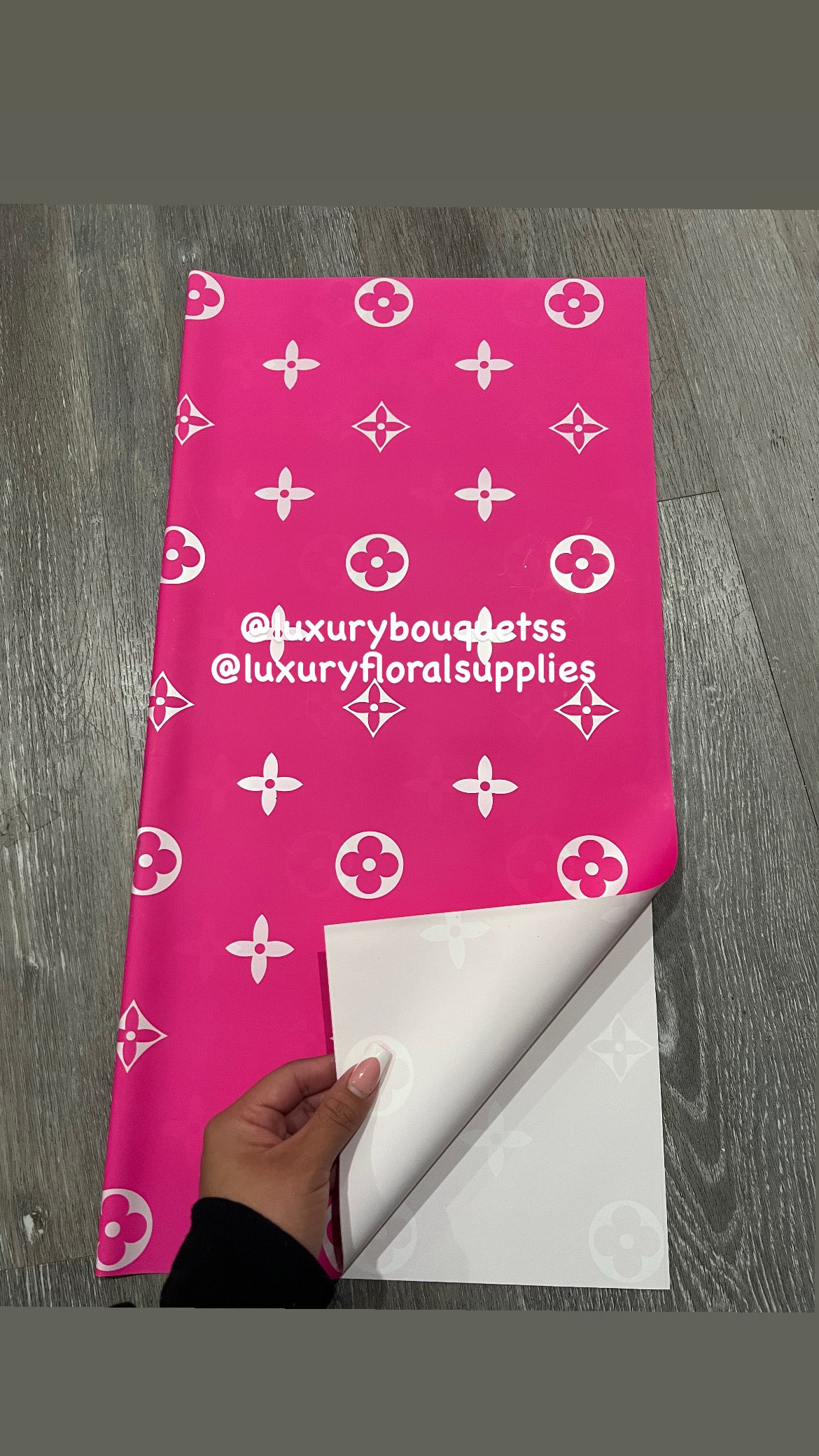 hot pink lv print