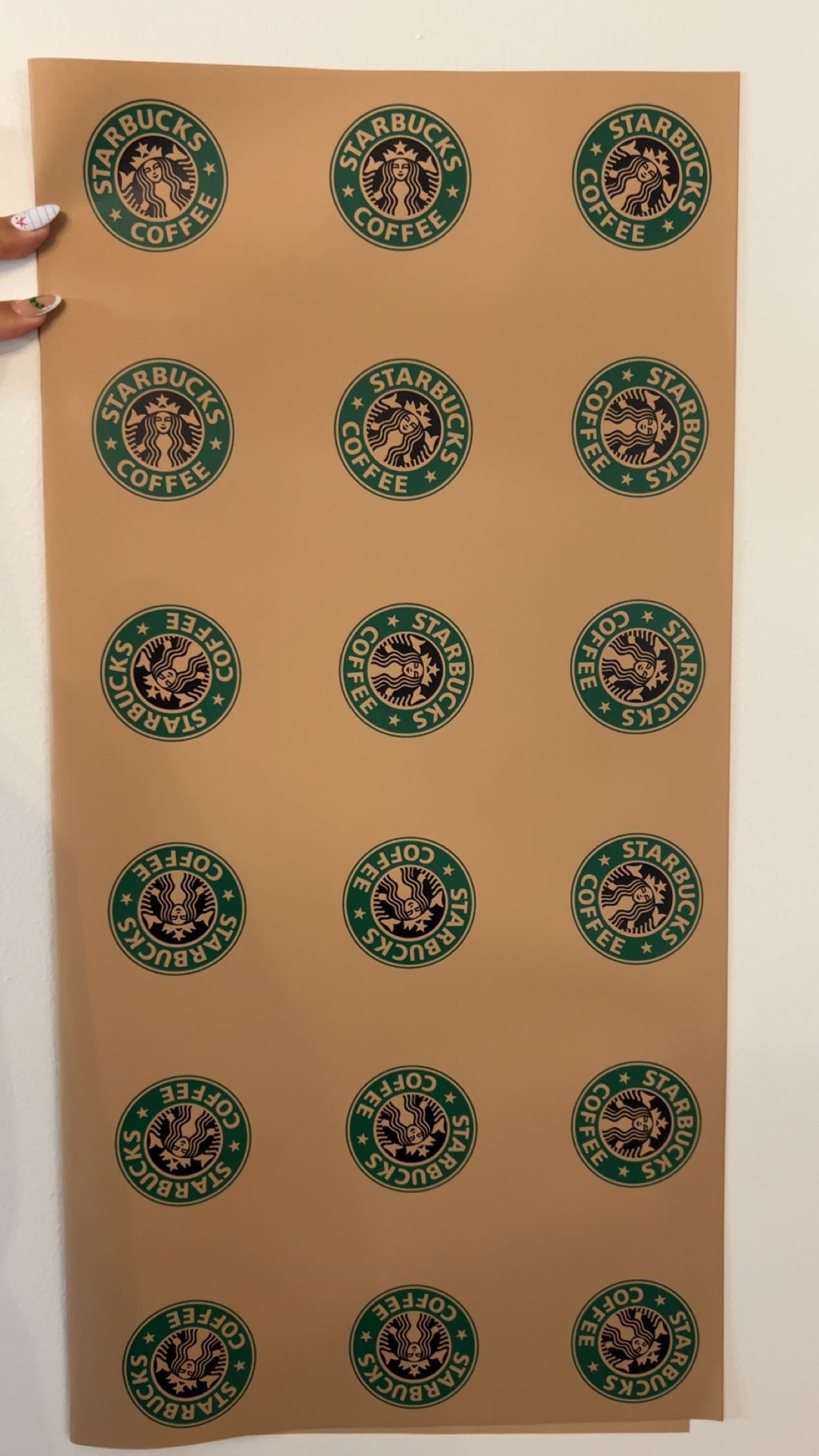 Starbucks paper brown