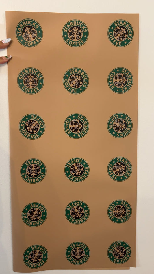 Starbucks paper brown